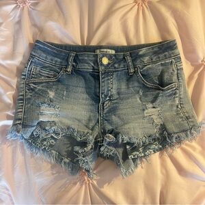 Forever 21 ripped jeans shorts.